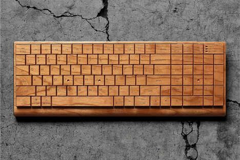 Textural Timber-Made Keyboards