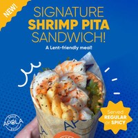 Shrimp Filled Pita Pockets