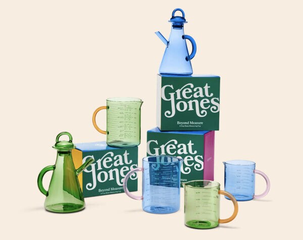 Colorful Elevated Glassware Lines