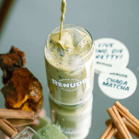 Matcha-Infused Chaga Mixes