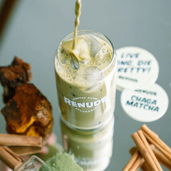 Matcha-Infused Chaga Mixes