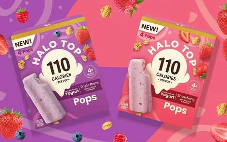 Frozen Granola-Infused Yogurt Pops