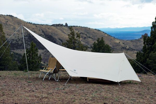 Sleek Utilitarian Tents : Snow Peak's Ivory Tent & Tarp