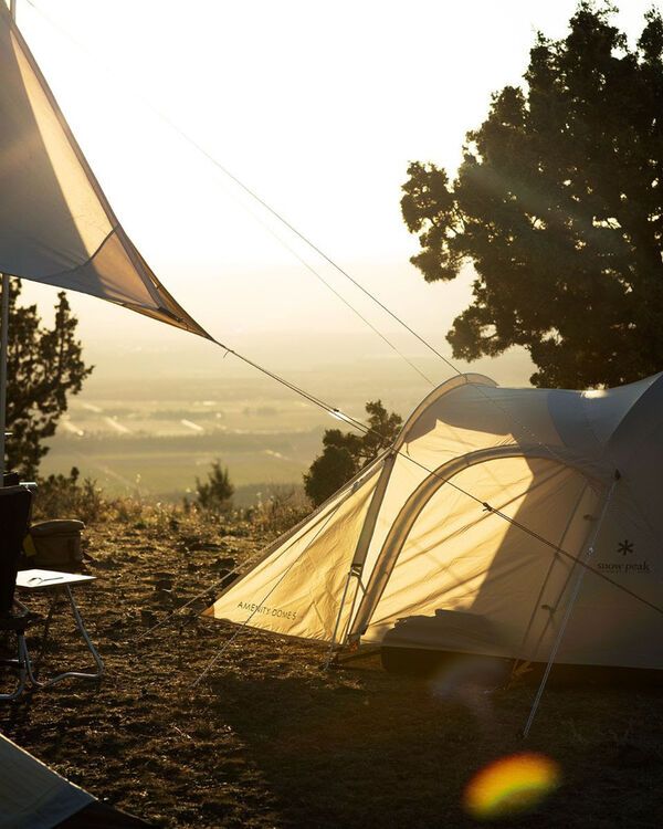 Sleek Utilitarian Tents : Snow Peak's Ivory Tent & Tarp