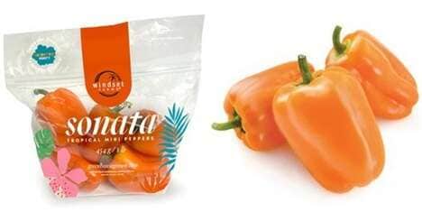 Tropical Orange Snack Peppers