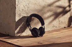 Sleek Solar-Powered Headphones