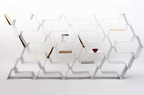 Room-Dividing Bookshelf Designs
