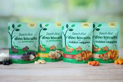 Dino-Shaped Baby Biscuits
