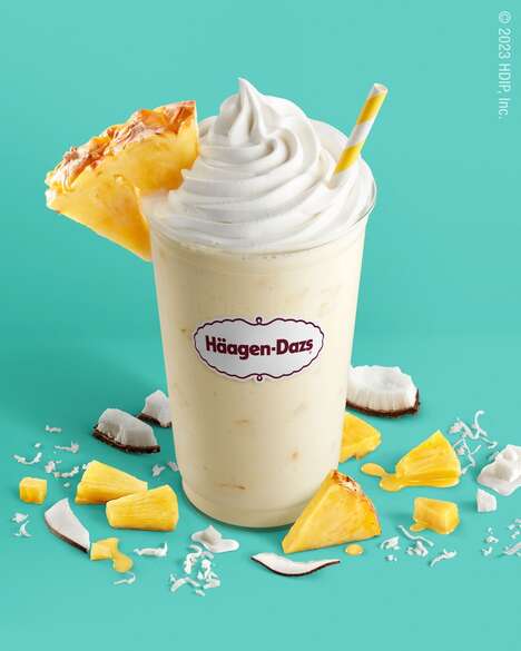 Pi&ntilde;a Colada-Inspired Shakes