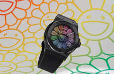 Collaboration Floral Artwork Timepieces