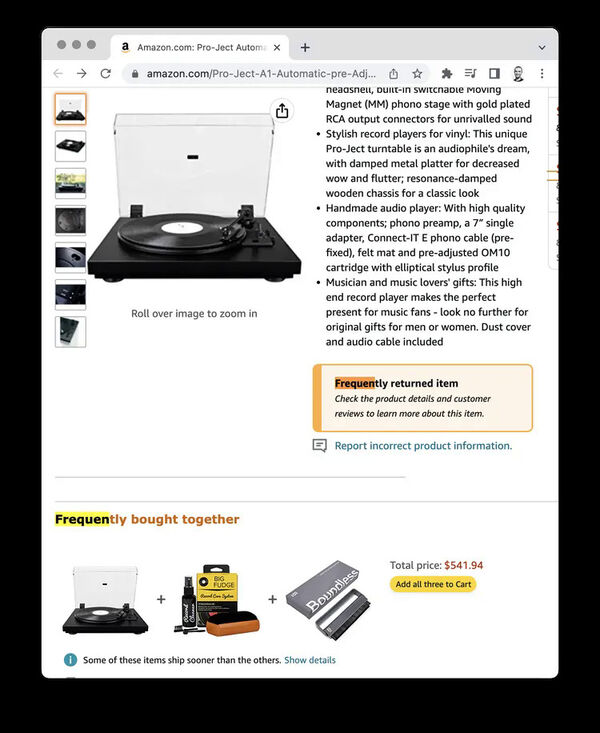 Online Storefront Labels