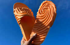 Ridged Citrus Orange Slides