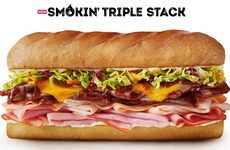 Triple-Meat Submarine Sandwiches
