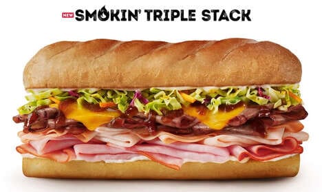 Triple-Meat Submarine Sandwiches