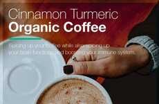 Cinnamon-Flavored Turmeric Coffees