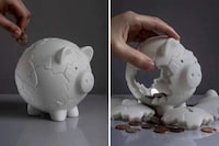 Kintsugi-Inspired Piggy Banks Image 1