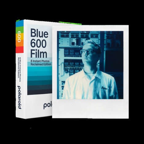 Blue-Tinted Polaroid Film