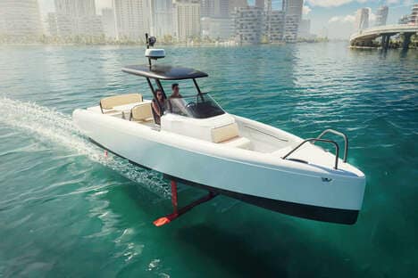 Central-Console Hydrofoil Boats
