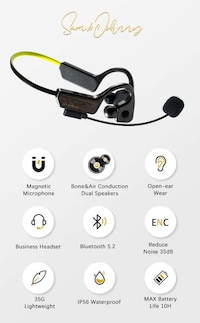 Bone-Conduction Bluetooth Headsets Image 6