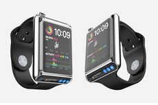 Angled Dual-Display Smartwatches