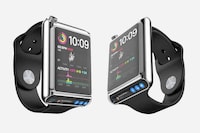 Angled Dual-Display Smartwatches
