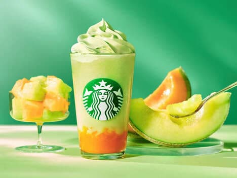 Dual-Colored Melon Frappuccinos