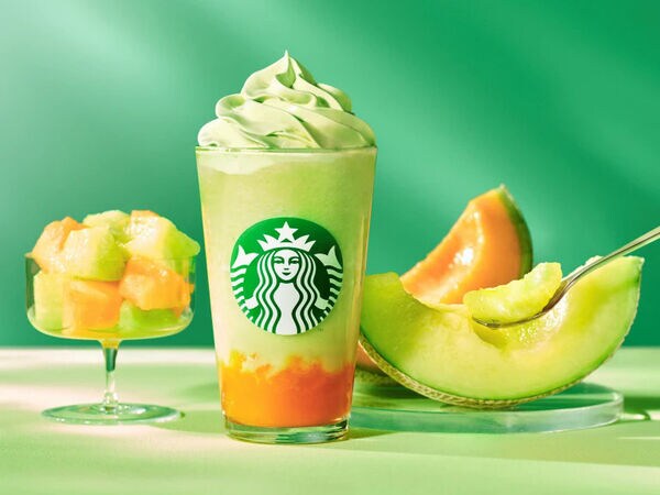 Dual-Colored Melon Frappuccinos