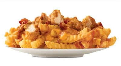 Chicken-Topped Crinkle Fries