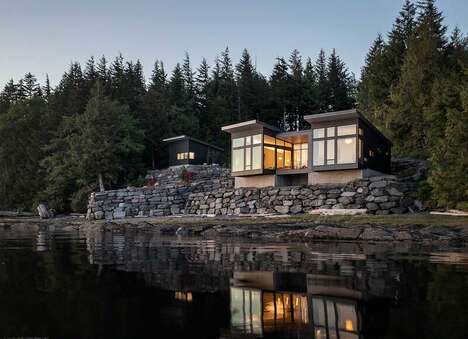 Shore-Perched Modern Homes