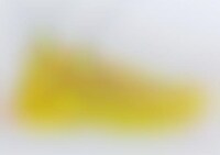 Yellow Knitted Basketball Sneakers Image 1