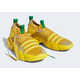 Yellow Knitted Basketball Sneakers Image 2