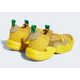 Yellow Knitted Basketball Sneakers Image 3