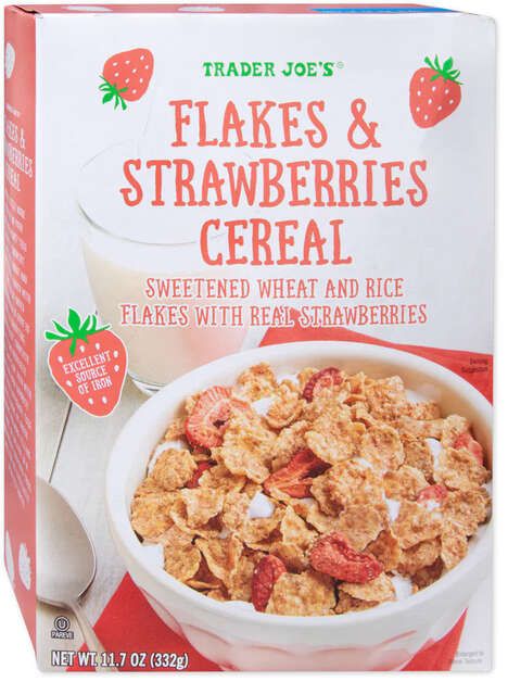 Strawberries-Studded Breakfast Cereals