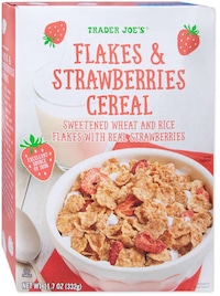 Strawberries-Studded Breakfast Cereals