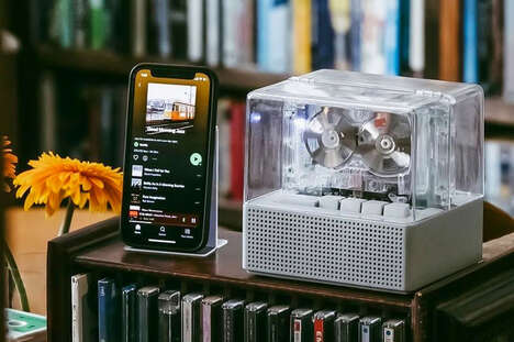 Retro Transparent Cassette Players