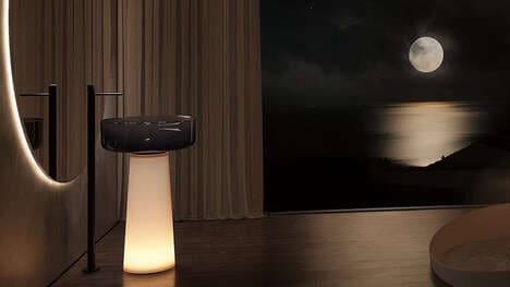 Illuminated Base Bathroom Sinks