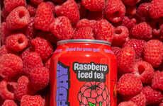 Prebiotic Gut-Friendly Raspberry Sodas