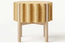 Stackable Cork-Like Stools