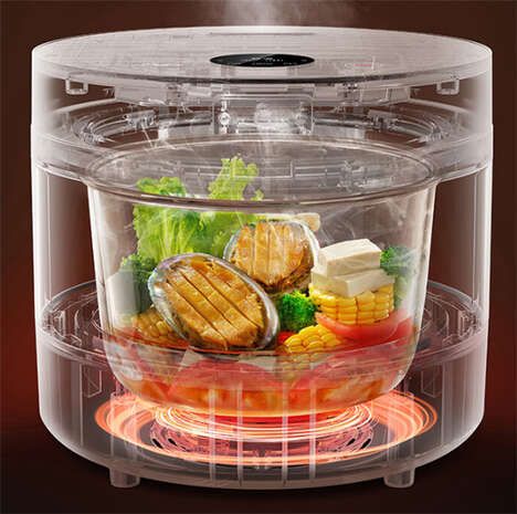 Transparent Steam Rice Cookers