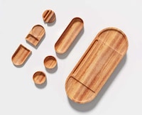 Carved Timber Workstation Organizers Image 4