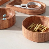Carved Timber Workstation Organizers Image 6