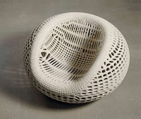 3D-Printed Concrete Chairs Image 2
