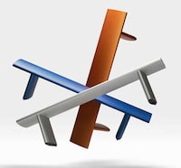Chic Recycled Aluminum Benches Image 3