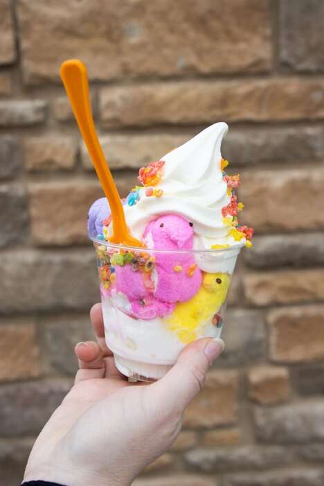 Marshmallow Chick Dessert-toppers