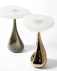 Asymmetrical Industrial Side Tables Image 2