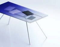Minimalist Gradient Glass Desks Image 1