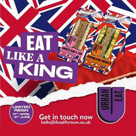 Coronation-Themed British Sandwiches