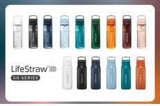 Colorful Water Filtration Bottles