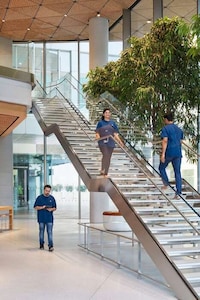 Timber-Clad Mumbai Tech Stores Image 6