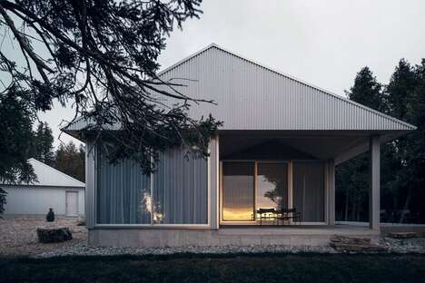 Corrugated Metal Barn-Like Houses